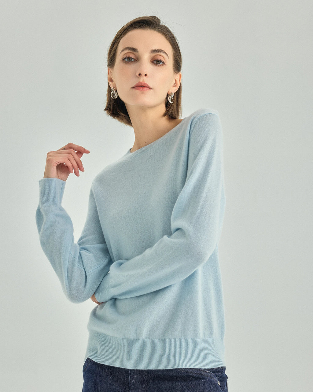 100% Pure Cashmere Crewneck Sweater
