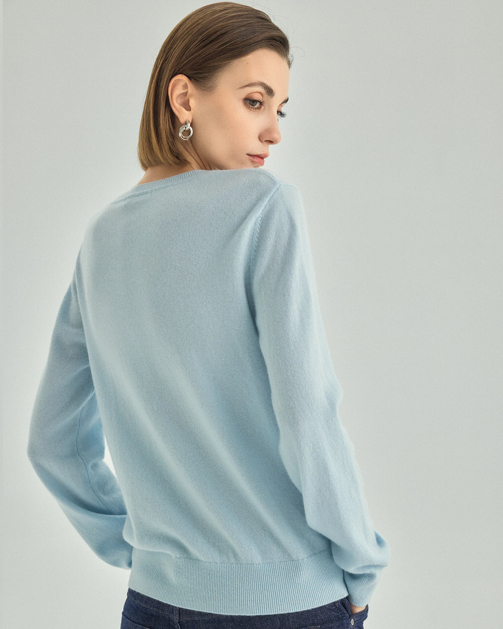 100% Pure Cashmere Crewneck Sweater