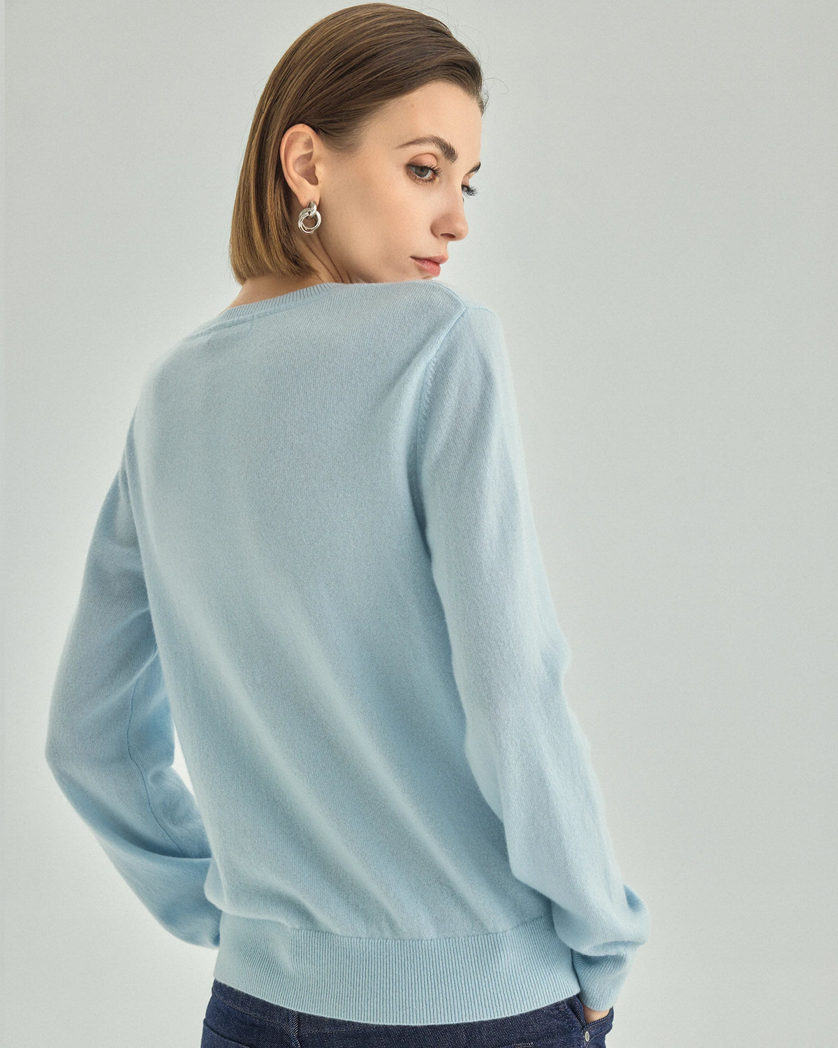 100% Pure Cashmere Crewneck Sweater