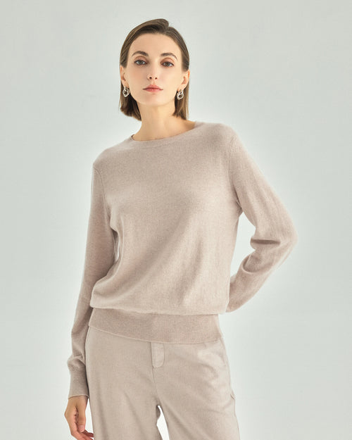 100% Pure Cashmere Crewneck Sweater