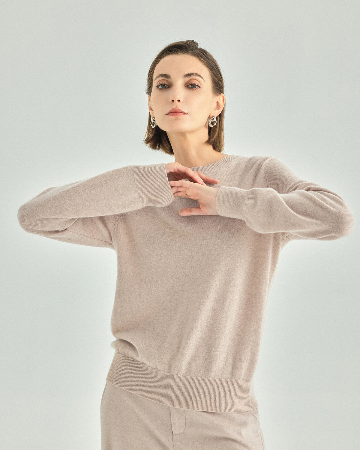100% Pure Cashmere Crewneck Sweater