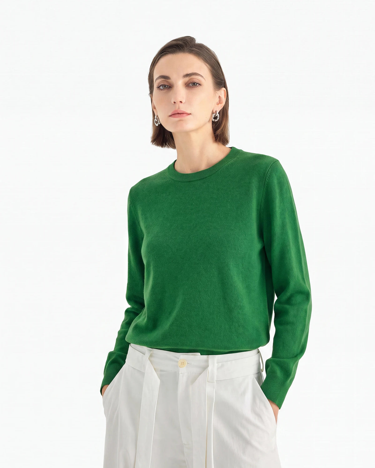 100% Pure Cashmere Crewneck Sweater