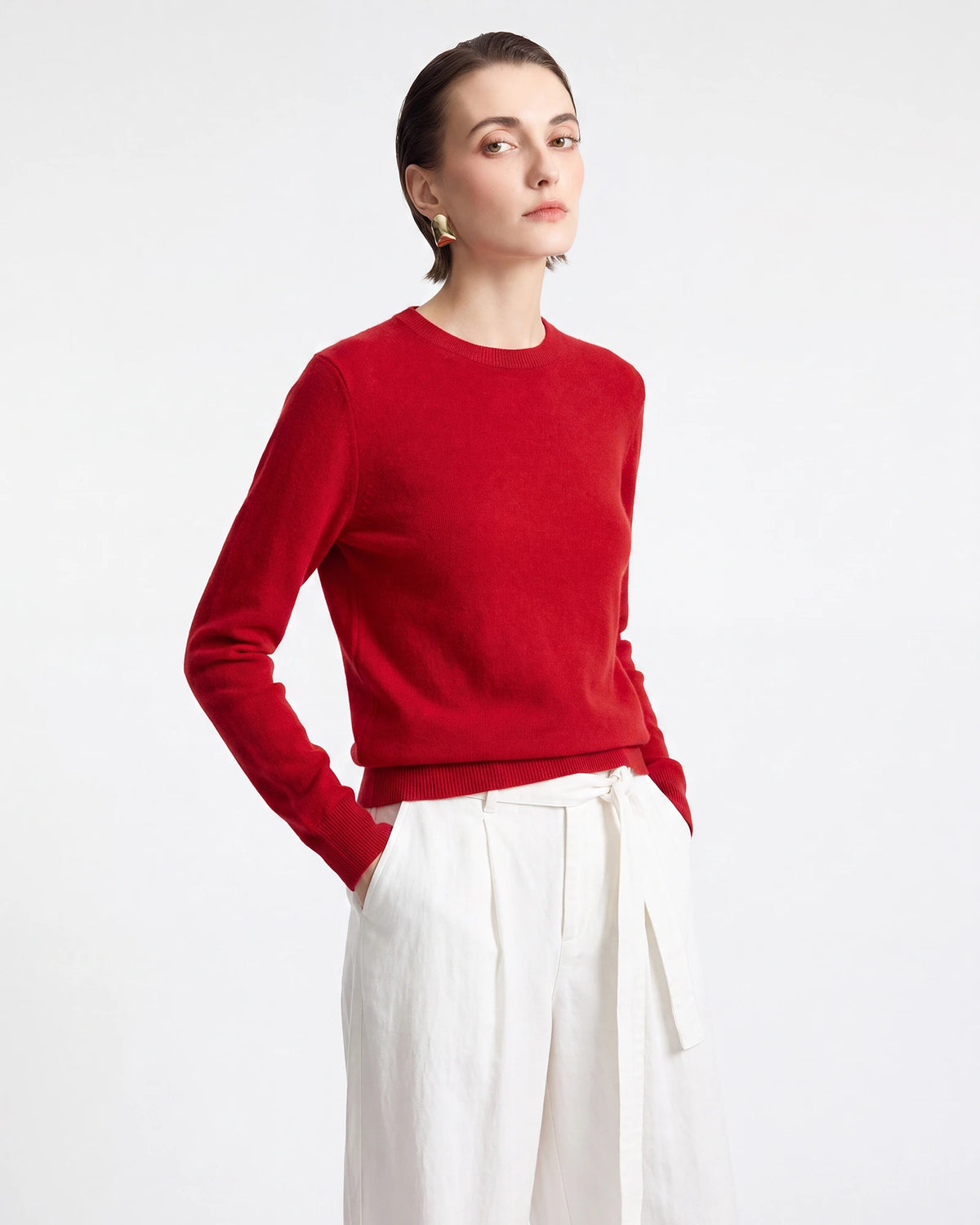 100% Pure Cashmere Crewneck Sweater
