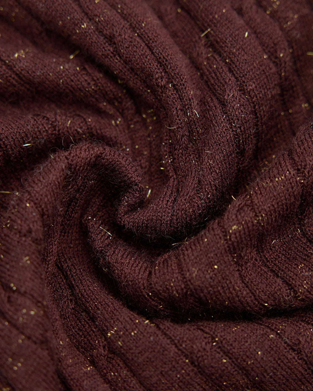 A+ Collection Wool Cashmere Pearl-Fiber Cable-Knit Top