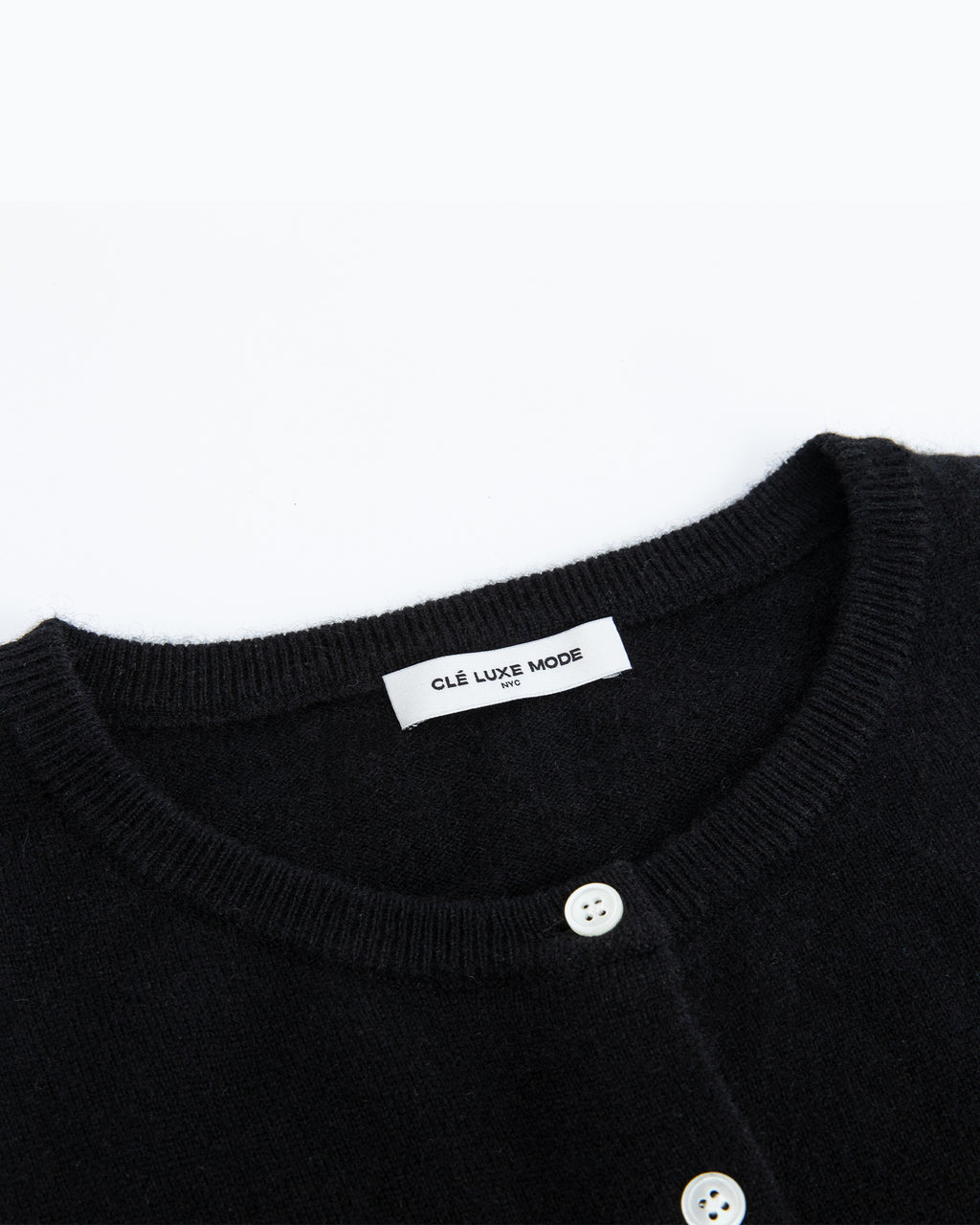 Pure Mongolian Cashmere Crewneck Cardigan