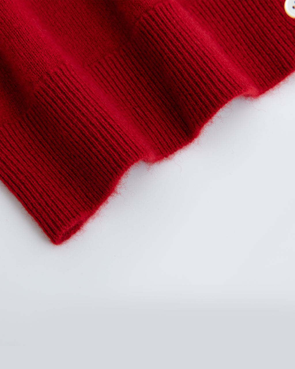 Pure Mongolian Cashmere Crewneck Cardigan