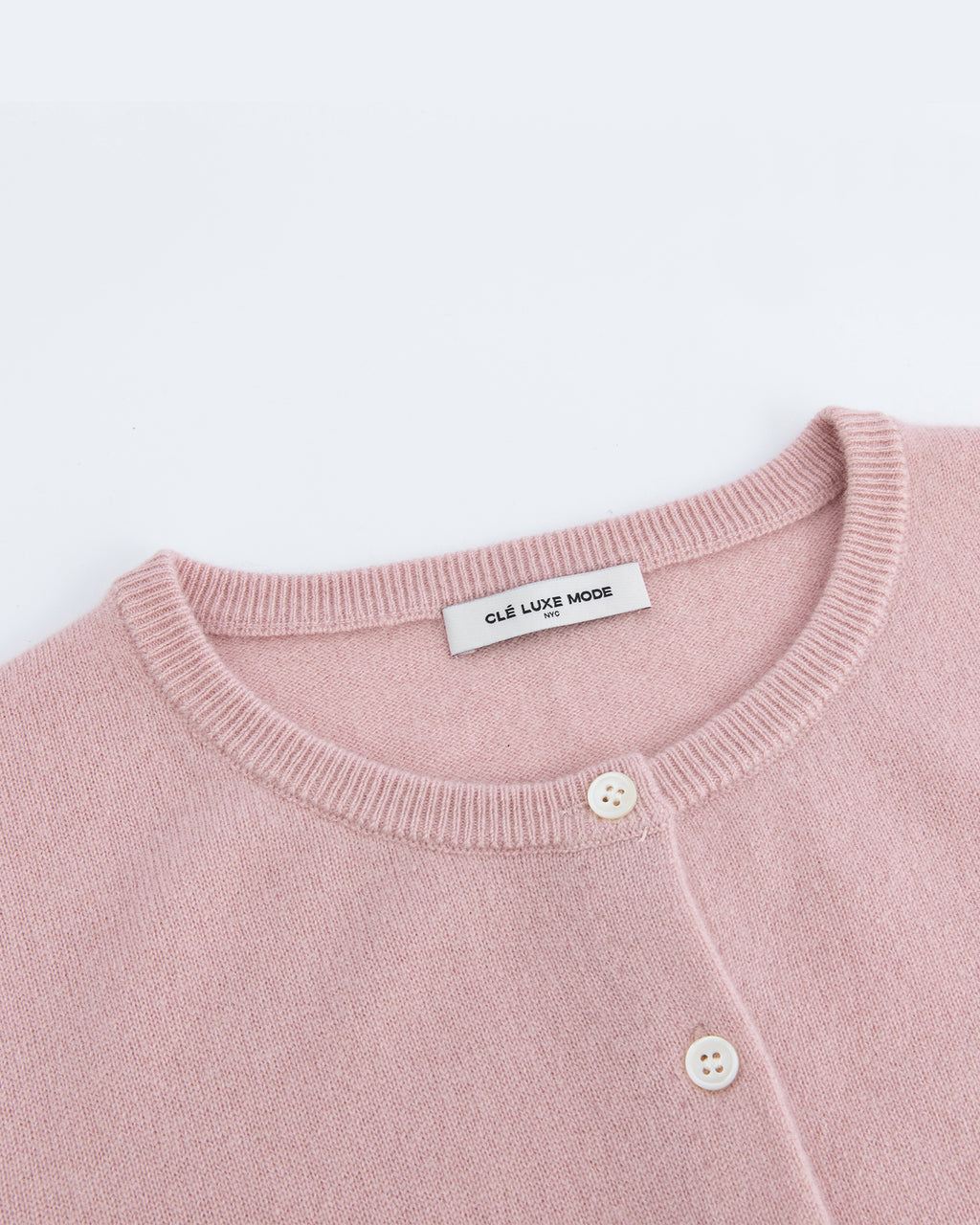 Pure Mongolian Cashmere Crewneck Cardigan