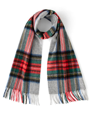 Grey Red Green Tartan