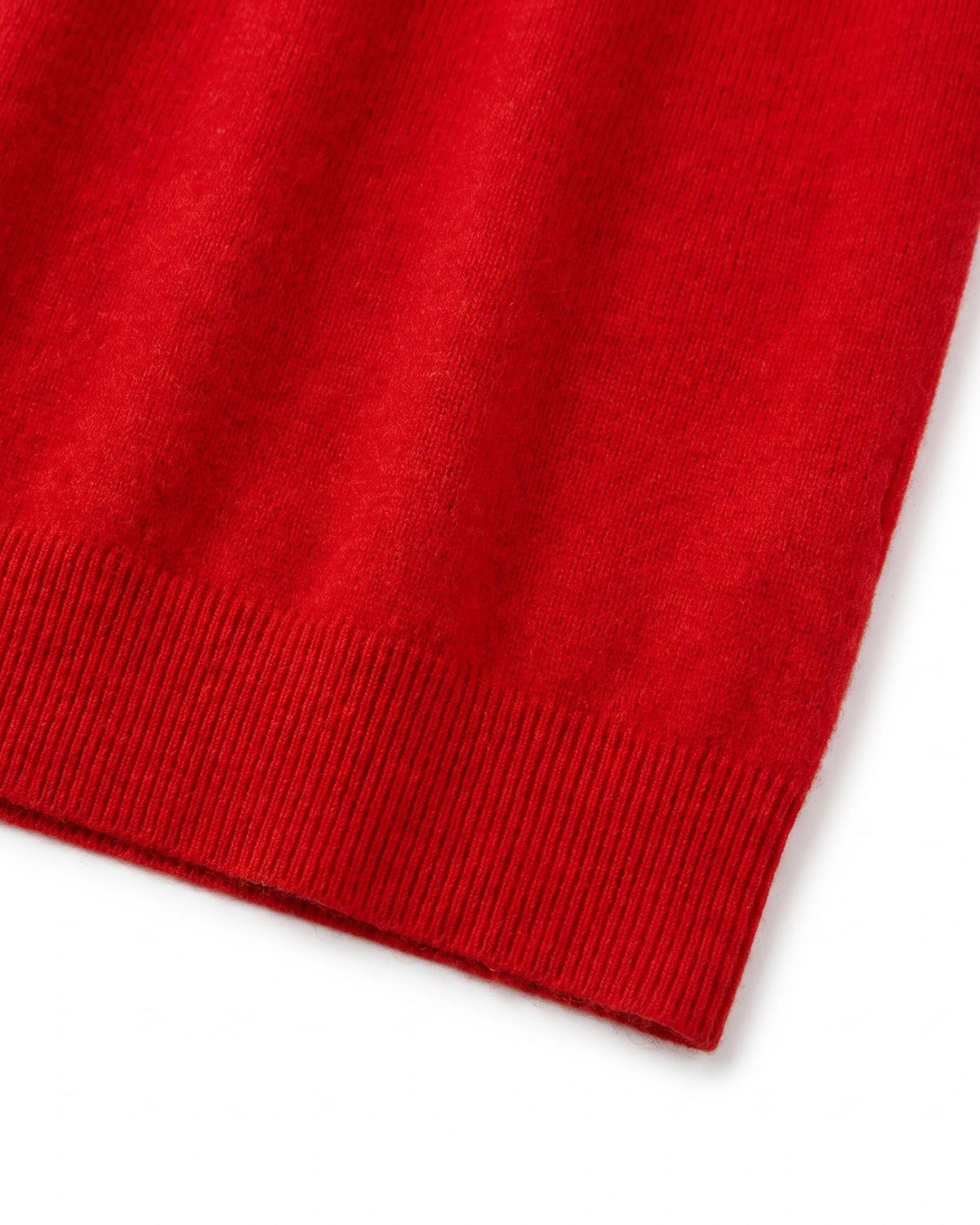 Pure Mongolian Cashmere Short-Sleeve Crewneck Sweater