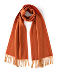 Double-Layer Two-Tone Cashmere Scarf - 70.87 x 11.81 in