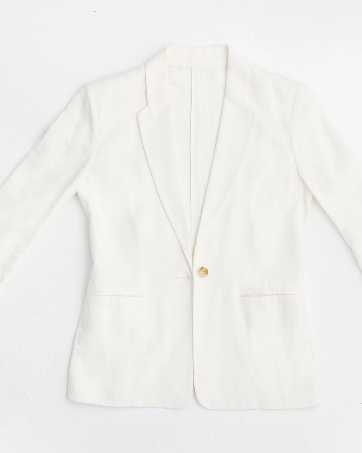 Linen Viscose Three-Quarter-Sleeve Blazer