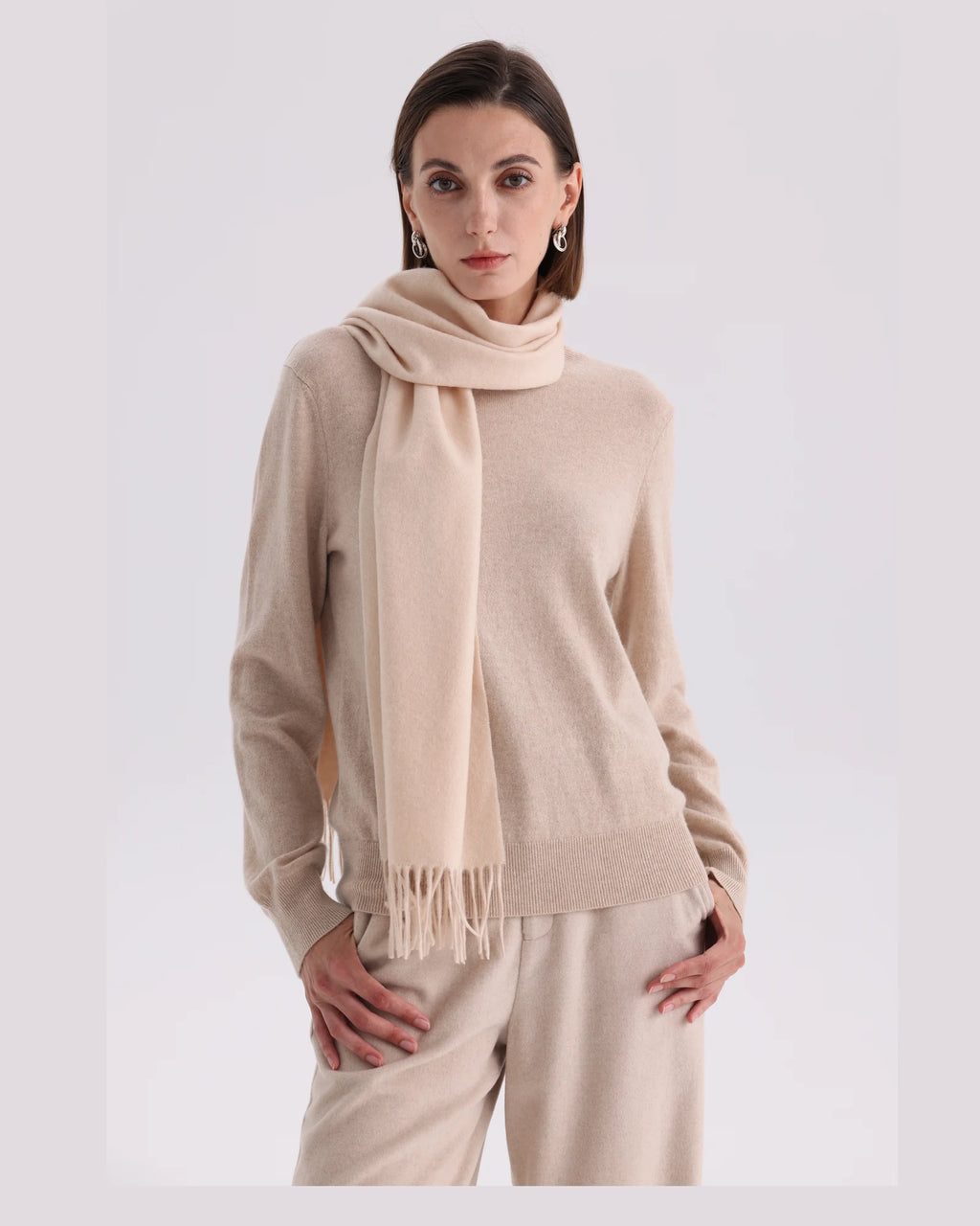 100% Mongolian Cashmere Scarf -  70.87 x 11.81 in
