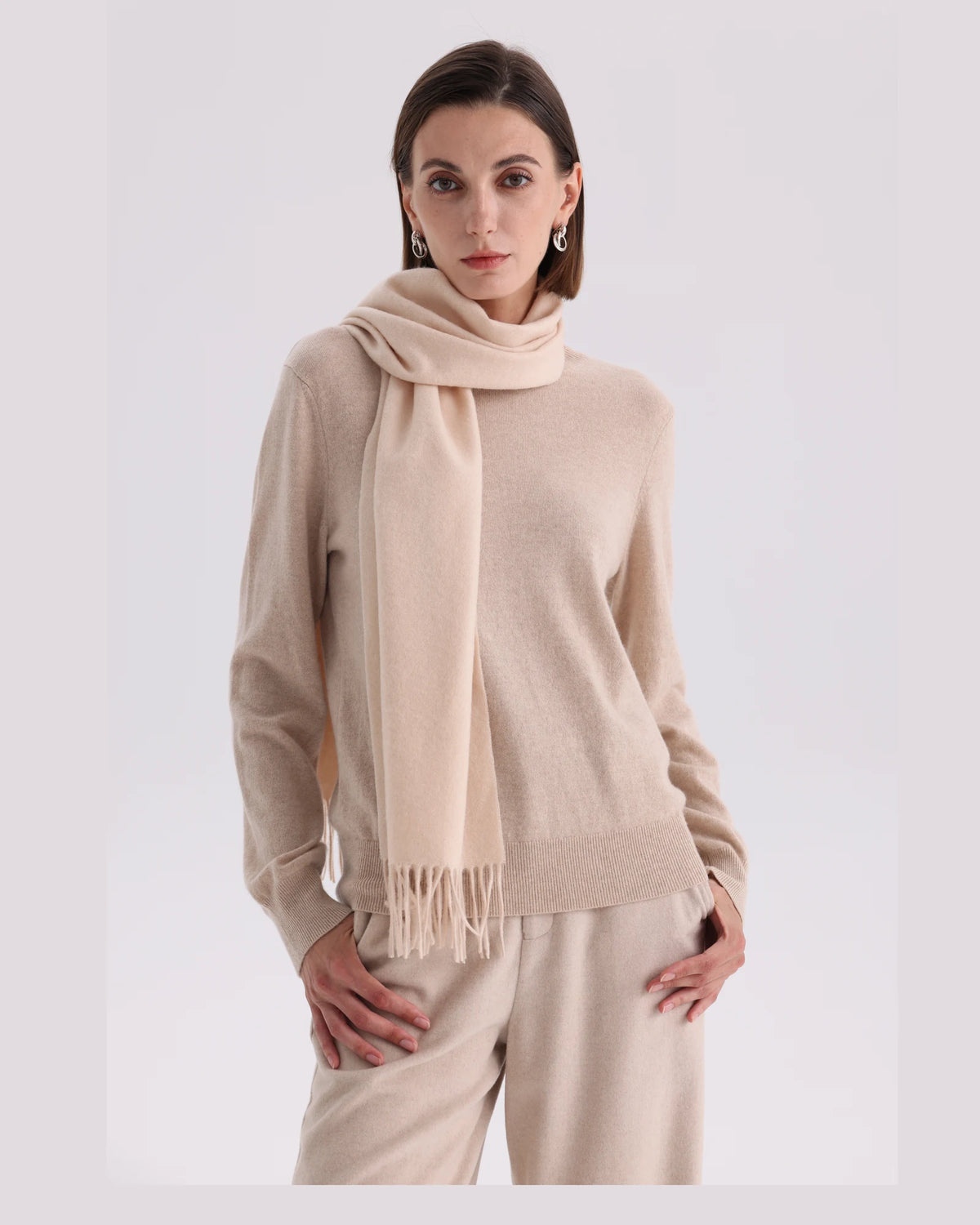 100% Mongolian Cashmere Scarf -  70.87 x 11.81 in