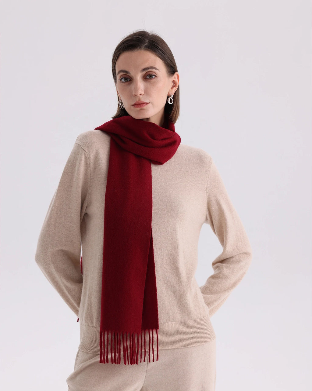 100% Mongolian Cashmere Scarf -  70.87 x 11.81 in