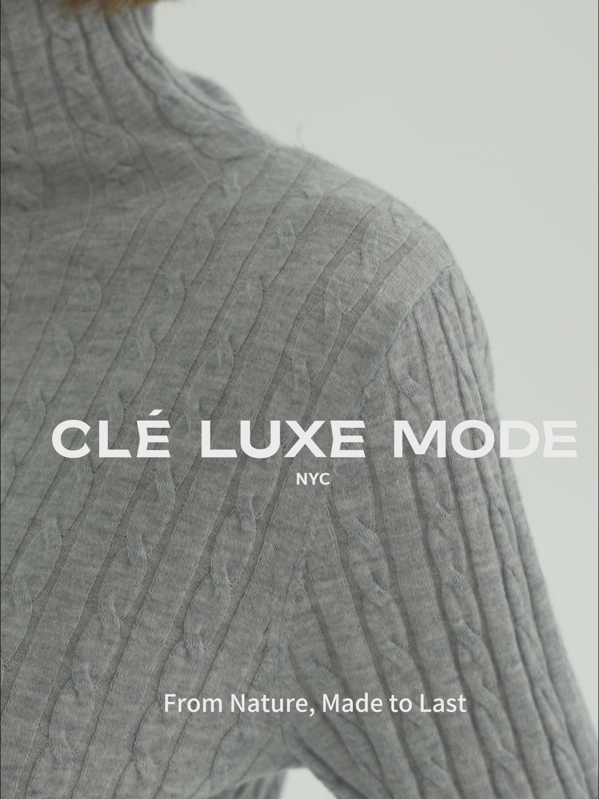 Cashmere Blend Cable-Knit Turtleneck Sweater