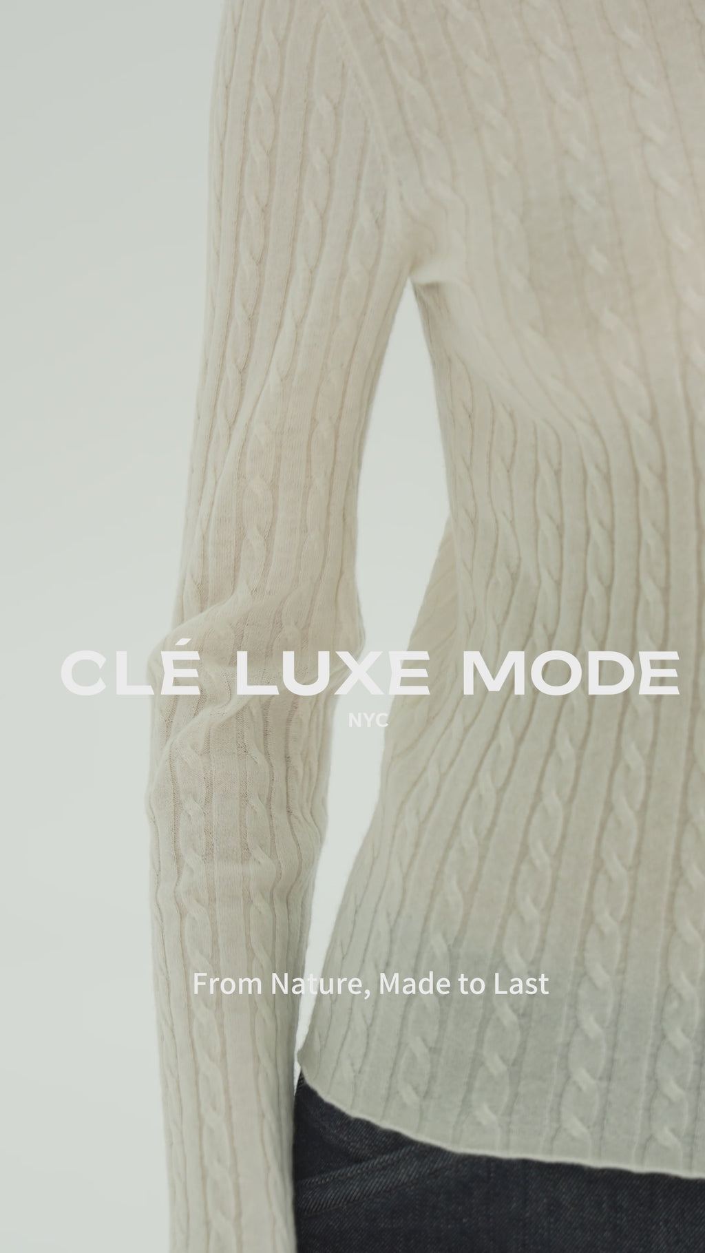 Cashmere Blend Cable-Knit Turtleneck Sweater