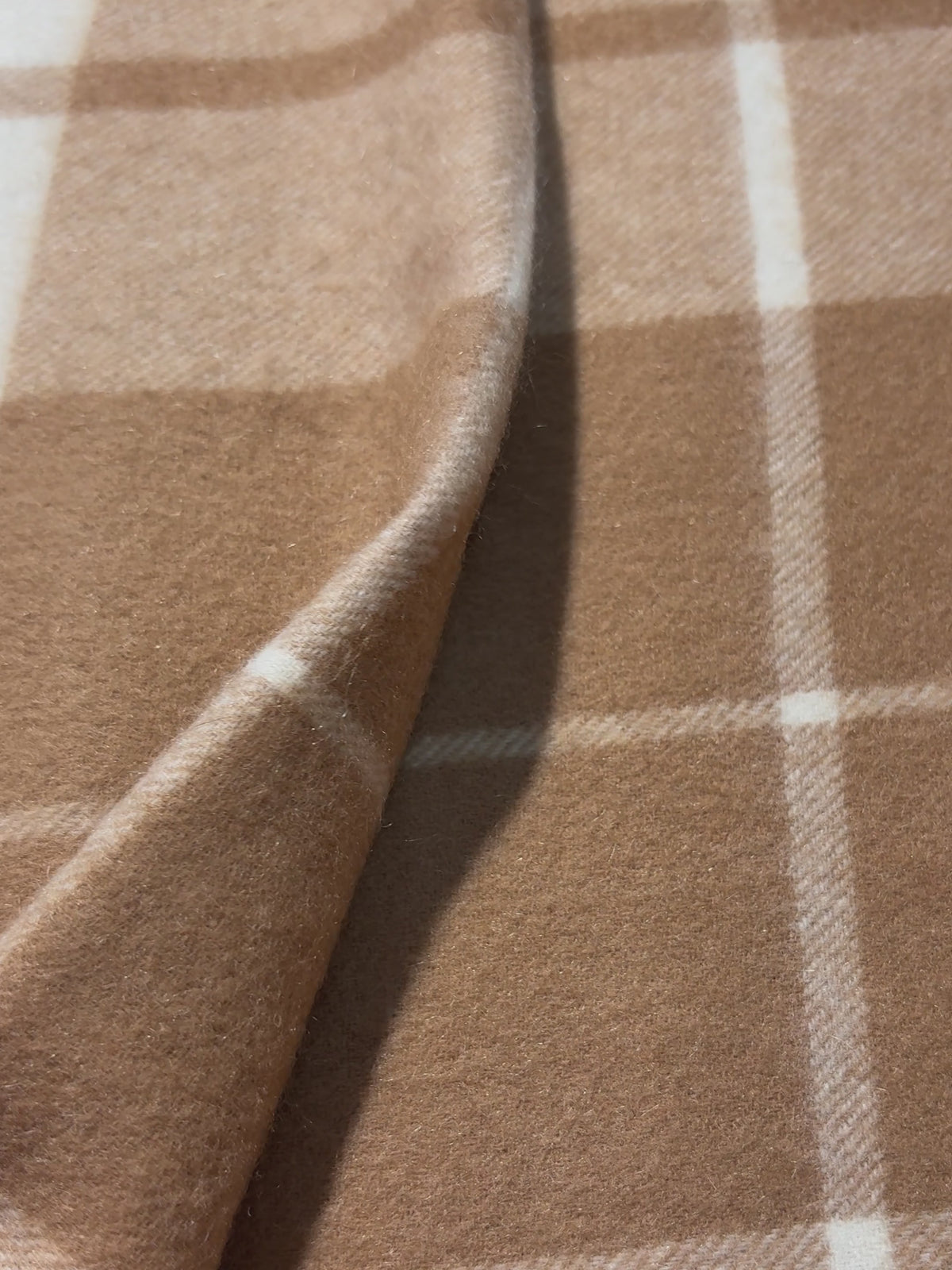 Check & Color-Block Cashmere Scarf - 70.87 x 11.81 in