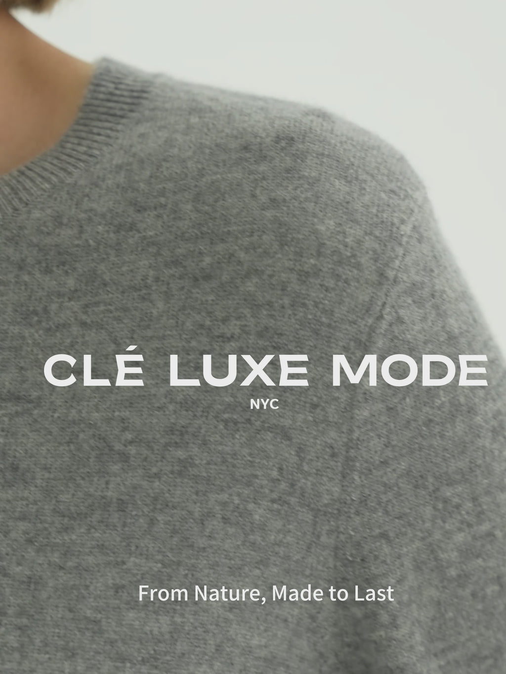 100% Pure Cashmere Crewneck Sweater