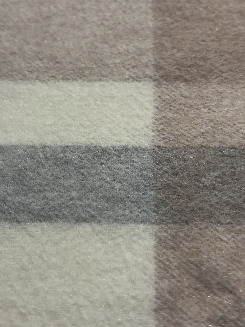 Check & Color-Block Cashmere Scarf - 70.87 x 11.81 in