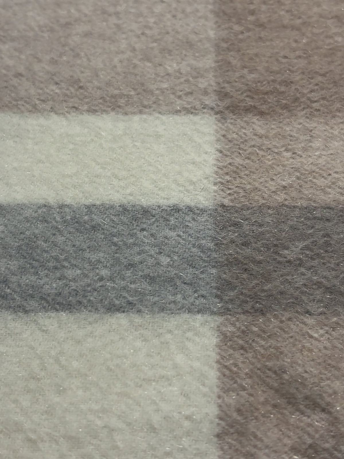 Check & Color-Block Cashmere Scarf - 70.87 x 11.81 in