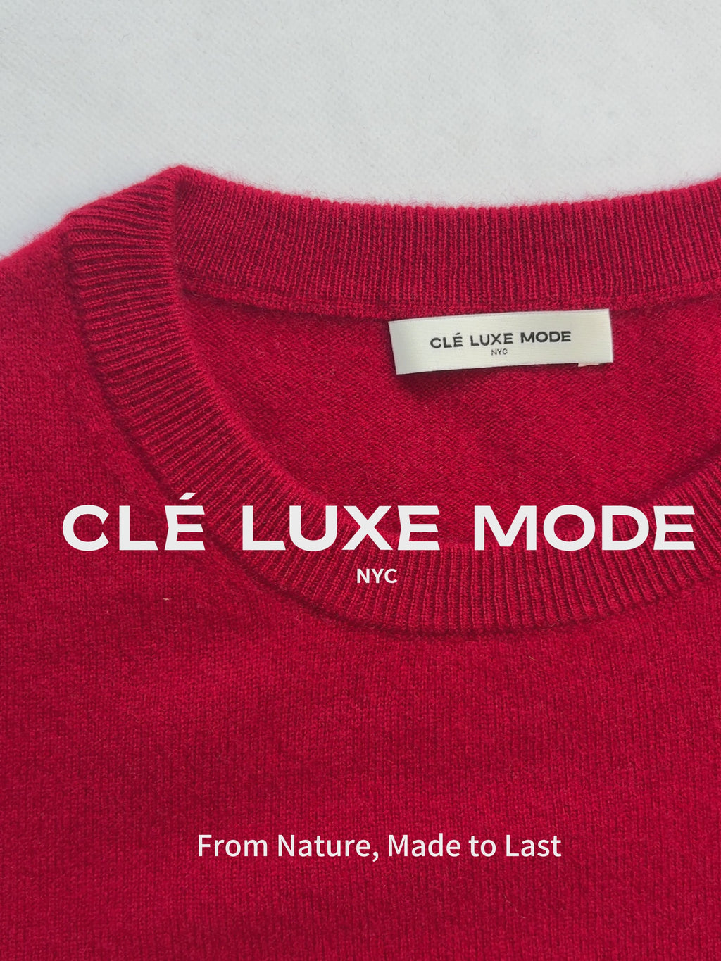 100% Pure Cashmere Crewneck Sweater