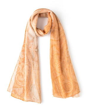 Apricot Orange Paisley