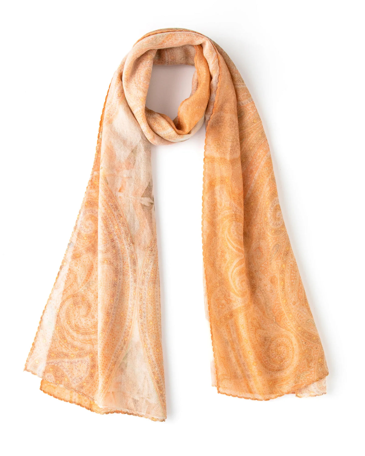 Printed Mongolian Cashmere Shawl - 76.77 x 25.59 in
