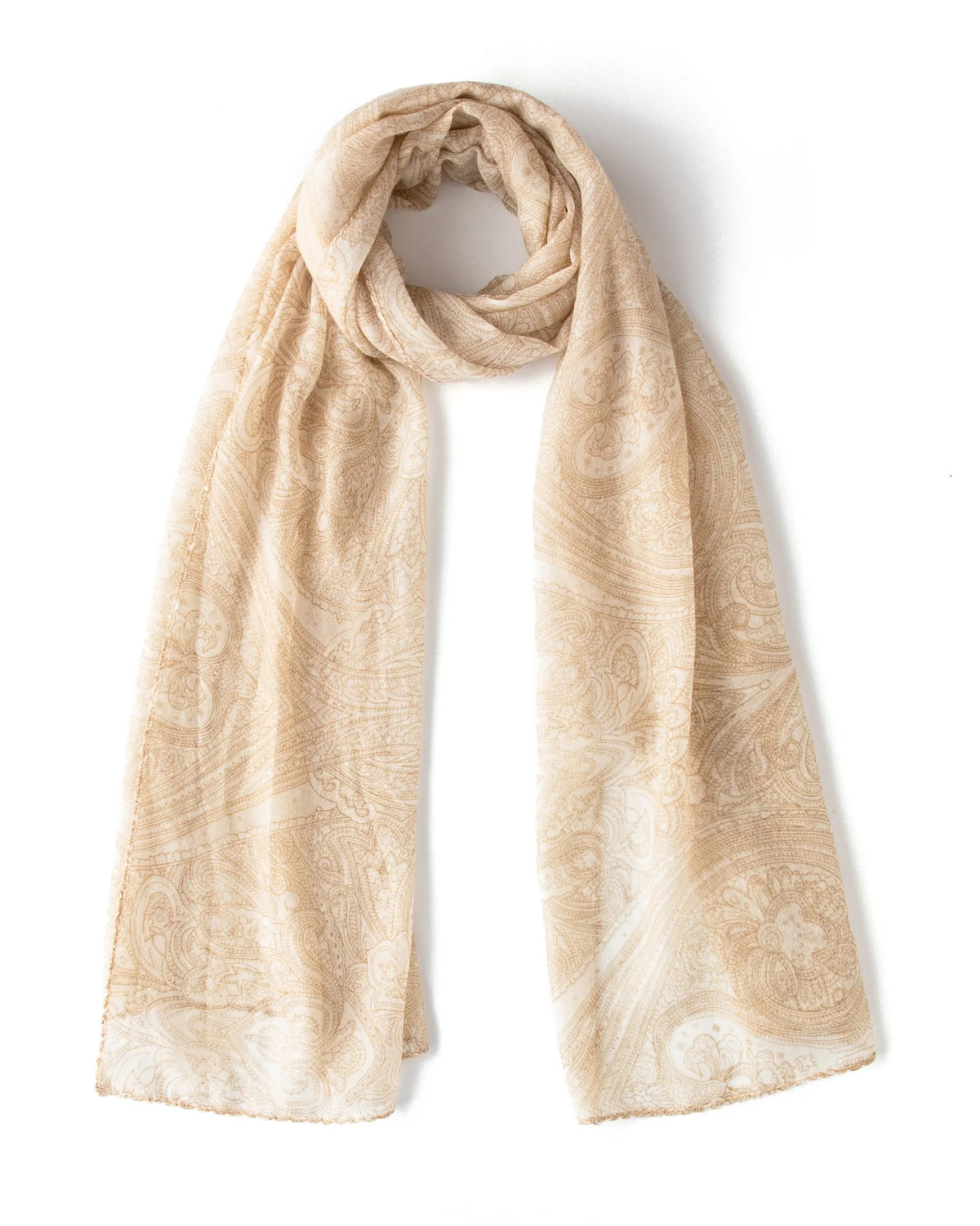 Printed Mongolian Cashmere Shawl - 76.77 x 25.59 in