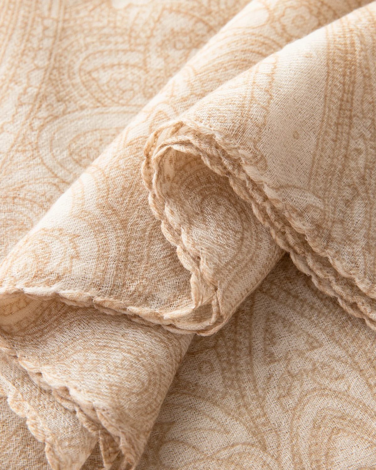 Printed Mongolian Cashmere Shawl - 76.77 x 25.59 in