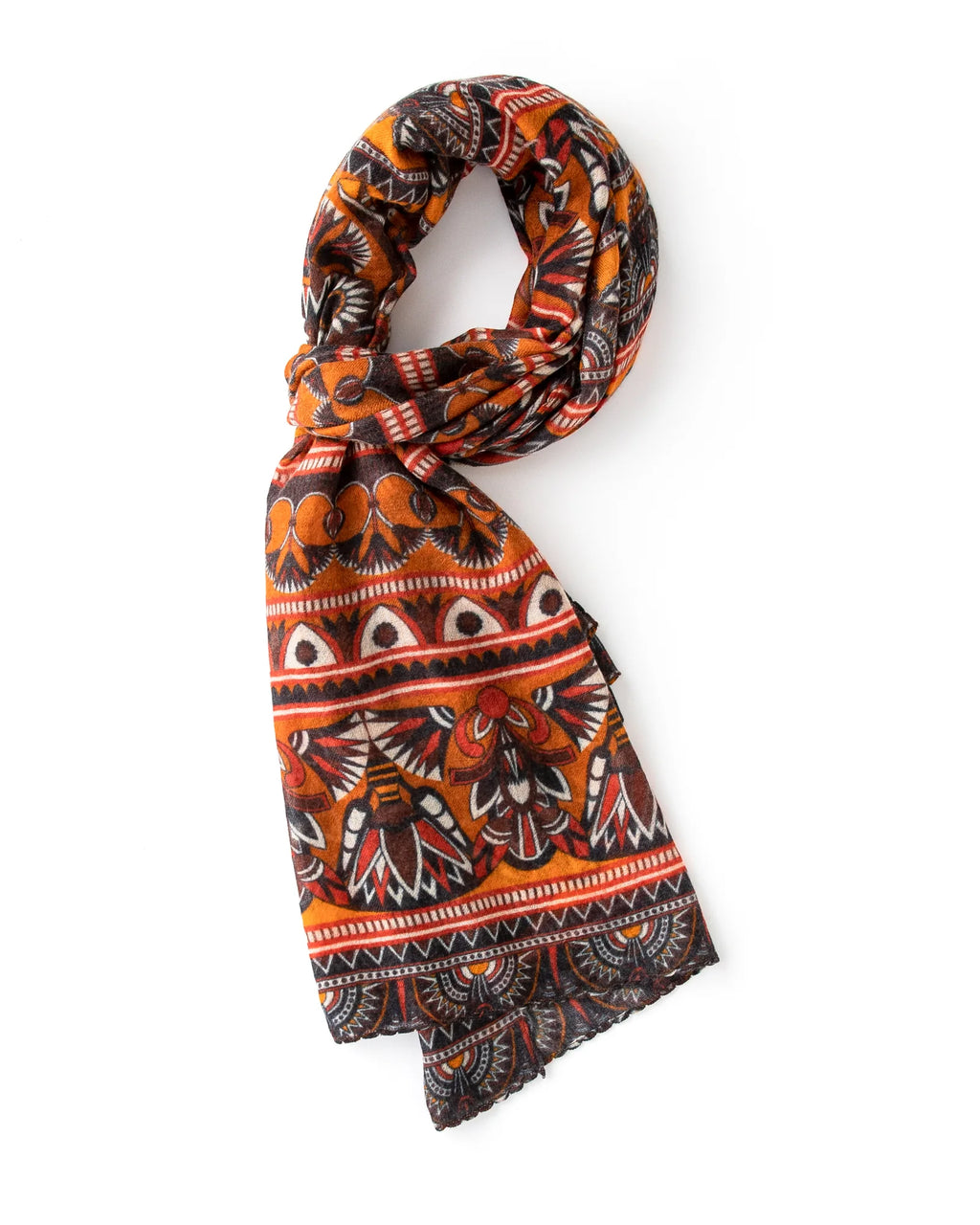 Printed Mongolian Cashmere Shawl - 76.77 x 25.59 in