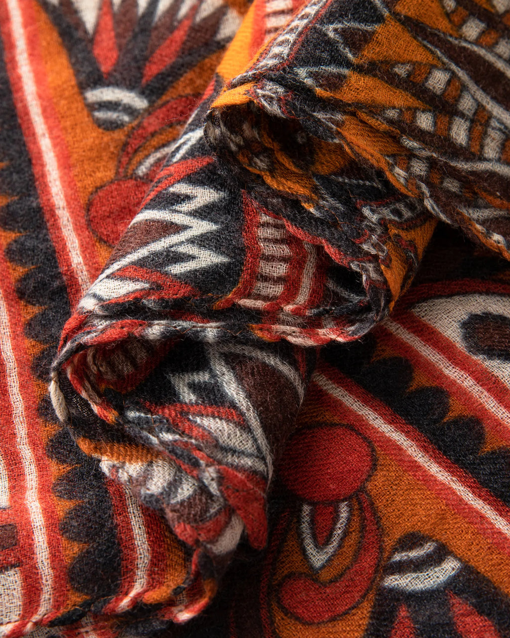 Printed Mongolian Cashmere Shawl - 76.77 x 25.59 in